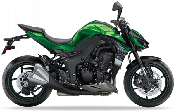 NAKLEJKI NA MOTOCYKL JUULA DO KAWASAKI Z 1000 2018 ZIELONY CARBON SZARY