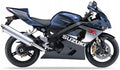 NAKLEJKI NA MOTOCYKL JUULA DO SUZUKI GSXR 750 2005 NIEBIESKI 1LF CZARNY 019
