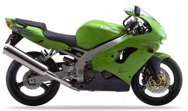 NAKLEJKI NA MOTOCYKL JUULA DO KAWASAKI ZX 9R 1998 ZIELONY 7F