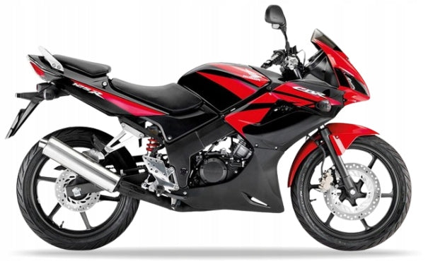 Naklejki na motocykl Honda Cbr 125 R 2009-2010 Grafitowo-Czarny Nhb01K - Juula