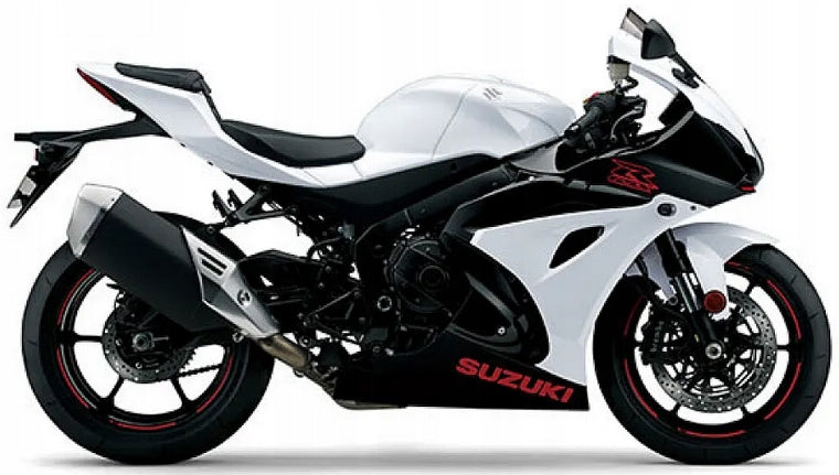 Autocollants JUUL pour moto Suzuki GSX-R 1000 2019 Blanc YWW 