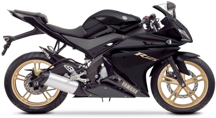 NAKLEJKI JUULA NA MOTOCYKL DO YAMAHA YZF 125 R 2010 CZARNY X SMX