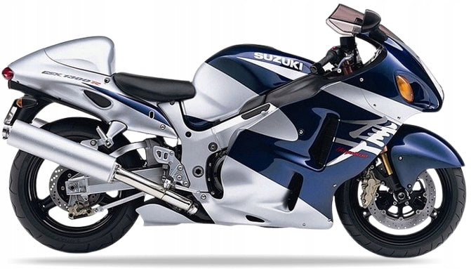 NAKLEJKI NA MOTOCYKL JUULA DO SUZUKI GSX 1300 R HAYABUSA 2004 NY2 NIEBIESKI NO.2 YBA SR