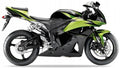 Naklejki na motocykl Honda Cbr 600 Rr 2009 Grafitowo-Czarno-Zielony Nhb01Gb - Juula