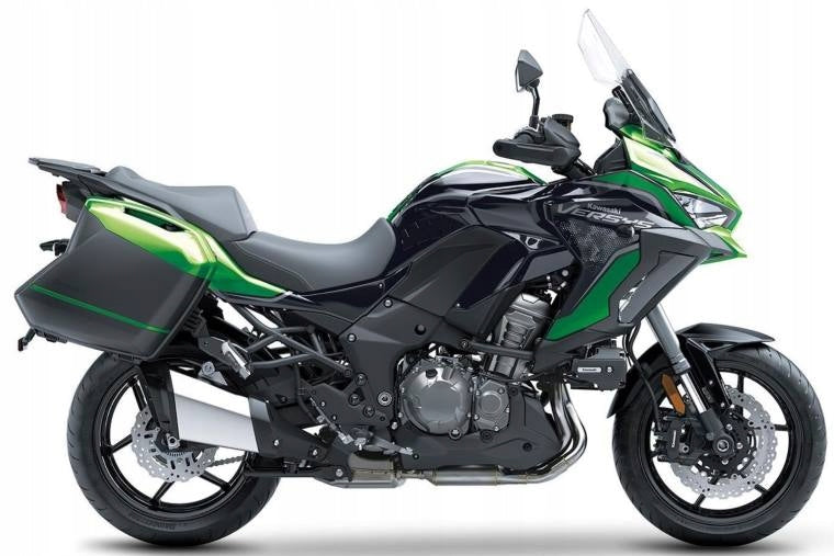 NAKLEJKI NA MOTOCYKL JUULA DO KAWASAKI VERSYS 1000 SE 2022 ZIELONO-CZARNY