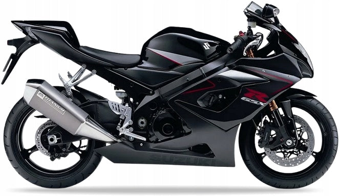 NAKLEJKI JUULA DO SUZUKI GSX-R 1000 2006 CZARNY 019 MAT CZARNY NO.2 YKV