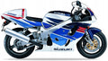 NAKLEJKI NA MOTOCYKL JUULA DO SUZUKI GSXR 750 1996 NIEBIESKI BIAŁY L99