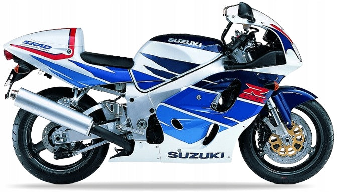 NAKLEJKI NA MOTOCYKL JUULA DO SUZUKI GSXR 750 1996 NIEBIESKI BIAŁY L99