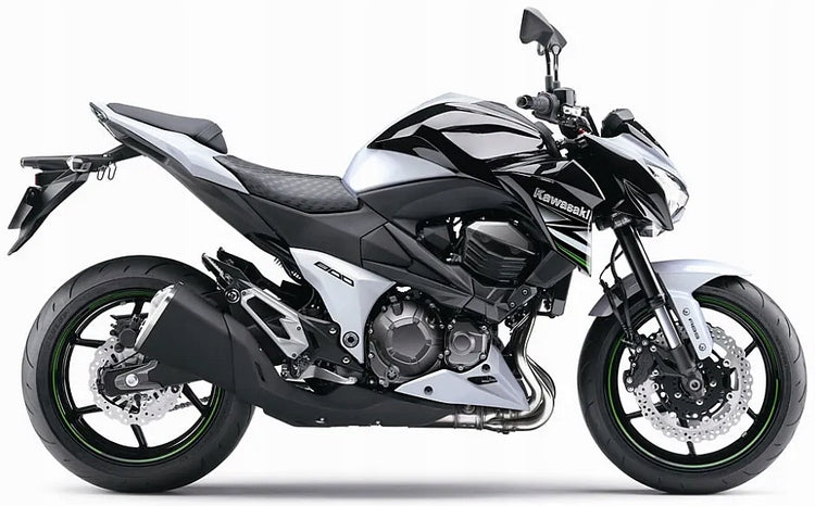 NAKLEJKI NA MOTOCYKL JUULA DO KAWASAKI Z 800 2013 BIAŁO-CZARNY 25Y 660