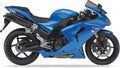 NAKLEJKI JUULA NA MOTOCYKL DO KAWASAKI ZX 10R 2006 NIEBIESKI 723