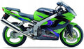 NAKLEJKI NA MOTOCYKL JUULA DO KAWASAKI ZX 9R 2001 ZIELONY 7F