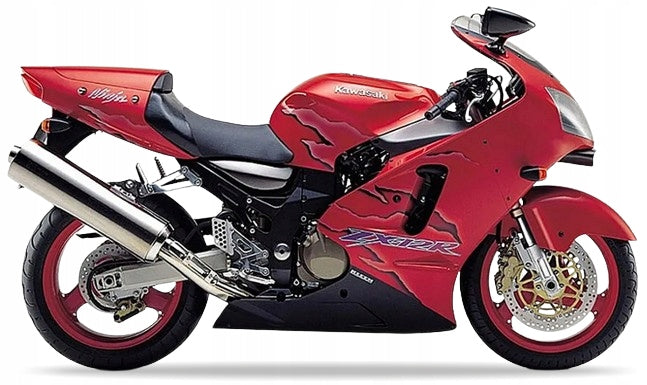 NAKLEJKI JUULA DO KAWASAKI ZX 12R 2001 CZERWONY A5