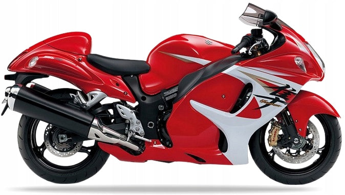NAKLEJKI NA MOTOCYKL JUULA DO SUZUKI GSX 1300 R HAYABUSA 2014 AGS CZERWONY YVZ BIAŁY