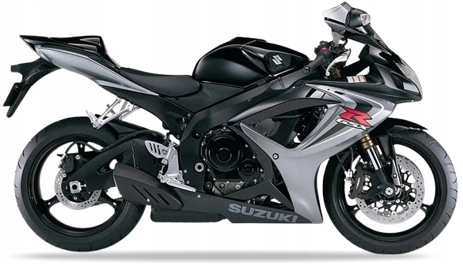 NAKLEJKI NA MOTOCYKL JUULA DO SUZUKI GSXR 600 2006 CZARNY 019 SZARY YHG
