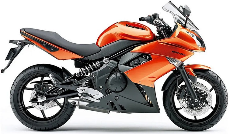 NAKLEJKI JUULA NA MOTOCYKL DO KAWASAKI ER 6F 2011 POMARAŃCZOWY 17L