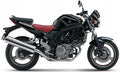 NAKLEJKI NA MOTOCYKL JUULA DO SUZUKI SV 650 2005-2009 CZARNO-CZERWONY 4CX