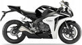 Naklejki na motocykl Honda Cbr 1000 Rr 2010 Fireblade Biały Czarny Nhb01Xa - Juula