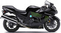 NAKLEJKI NA MOTOCYKL JUULA DO KAWASAKI ZZR 1400 ZX-14 2009 USA CZARNY MONSTER