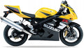 NAKLEJKI NA MOTOCYKL JUULA DO SUZUKI GSXR 750 2004 ŻÓŁTY YEC CZARNY 019