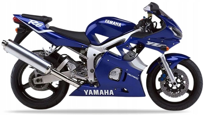 NAKLEJKI NA MOTOCYKL JUULA DO YAMAHA YZF R6 2000 NIEBIESKI C RJ03