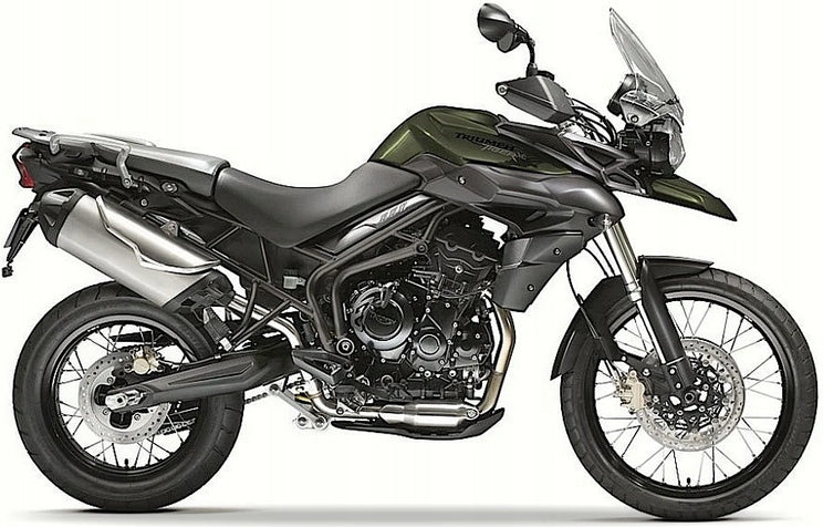 NAKLEJKI NA MOTOCYKL JUULA DO TRIUMPH TIGER 800 XC 2013-2014 CIEMNY ZIELONY