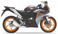 Naklejki na motocykl Honda Cbr 125 R 2011 Terra Srebrny Metalik Nh262 - Juula