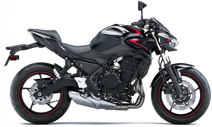 NAKLEJKI NA MOTOCYKL JUULA DO KAWASAKI Z 650 2023 CZARNY CZERWONY