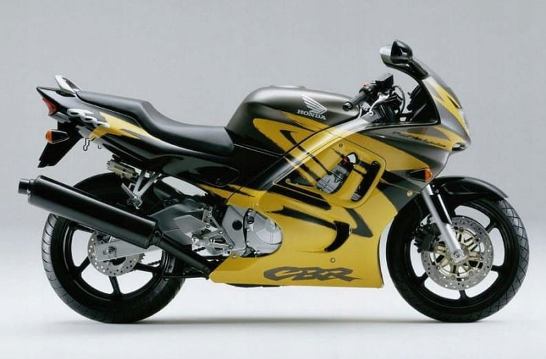 Naklejki na motocykl Honda Cbr 600F 1997 Czarny Żółty - Juula