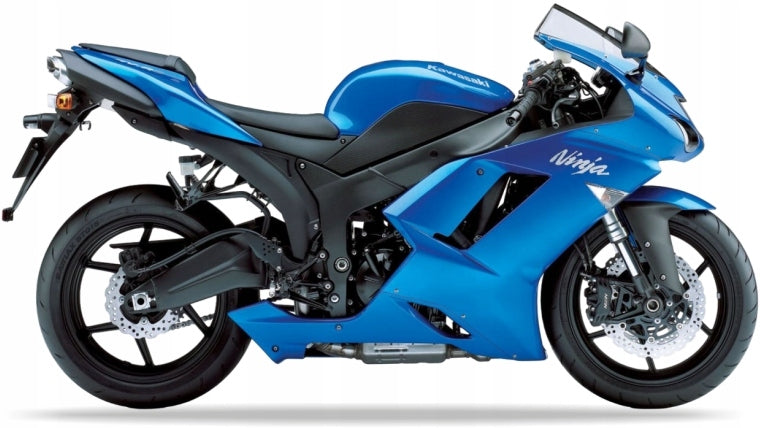 NAKLEJKI NA MOTOCYKL JUULA DO KAWASAKI ZX 6R 2007-2008 NIEBIESKI 723