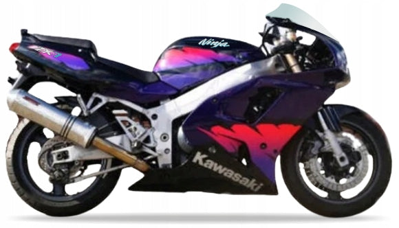 NAKLEJKI NA MOTOCYKL JUULA DO KAWASAKI ZXR 750 1994 CZARNY USA ZX7 NINJA