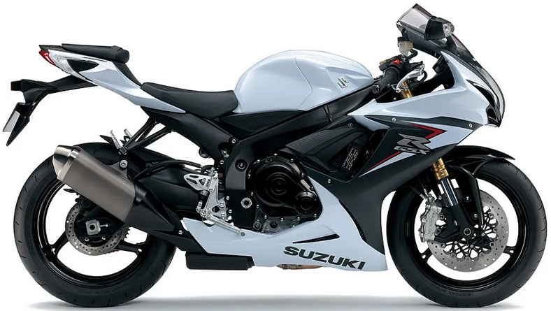 NAKLEJKI NA MOTOCYKL JUULA DO SUZUKI GSXR 750 2014 BIAŁY RB5 MAT CZARNY NO.2 YKV