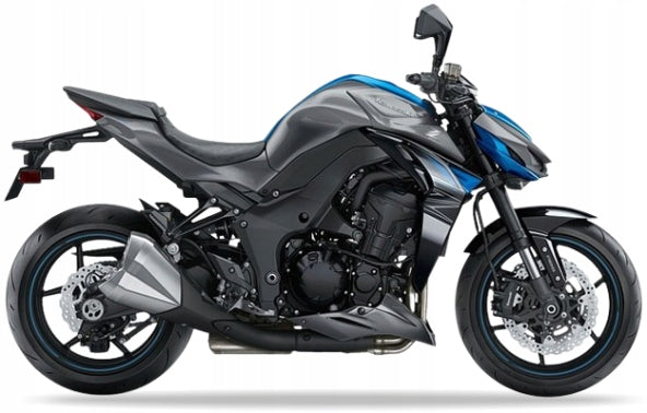 NAKLEJKI NA MOTOCYKL JUULA DO KAWASAKI Z 1000 2018 SZARY NIEBIESKI