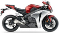 Naklejki na motocykl Honda Cbr 1000 Rr 2008 Usa Srebrny Czerwony R101 - Juula
