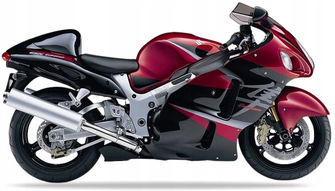 NAKLEJKI NA MOTOCYKL JUULA DO SUZUKI GSX 1300 R HAYABUSA 2006 CZW CZERWONY YHL CZARNY