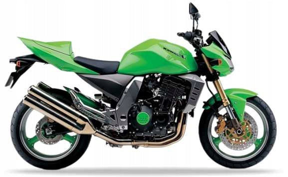 NAKLEJKI NA MOTOCYKL JUULA DO KAWASAKI Z 1000 2003 LIMONKOWY ZIELONY 7F