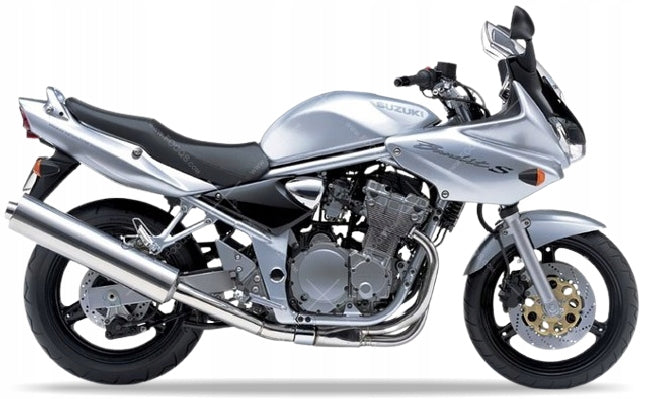 NAKLEJKI NA MOTOCYKL JUULA DO SUZUKI GSF 600 S BANDIT 2001-2004 SREBRNY METALIK YD8