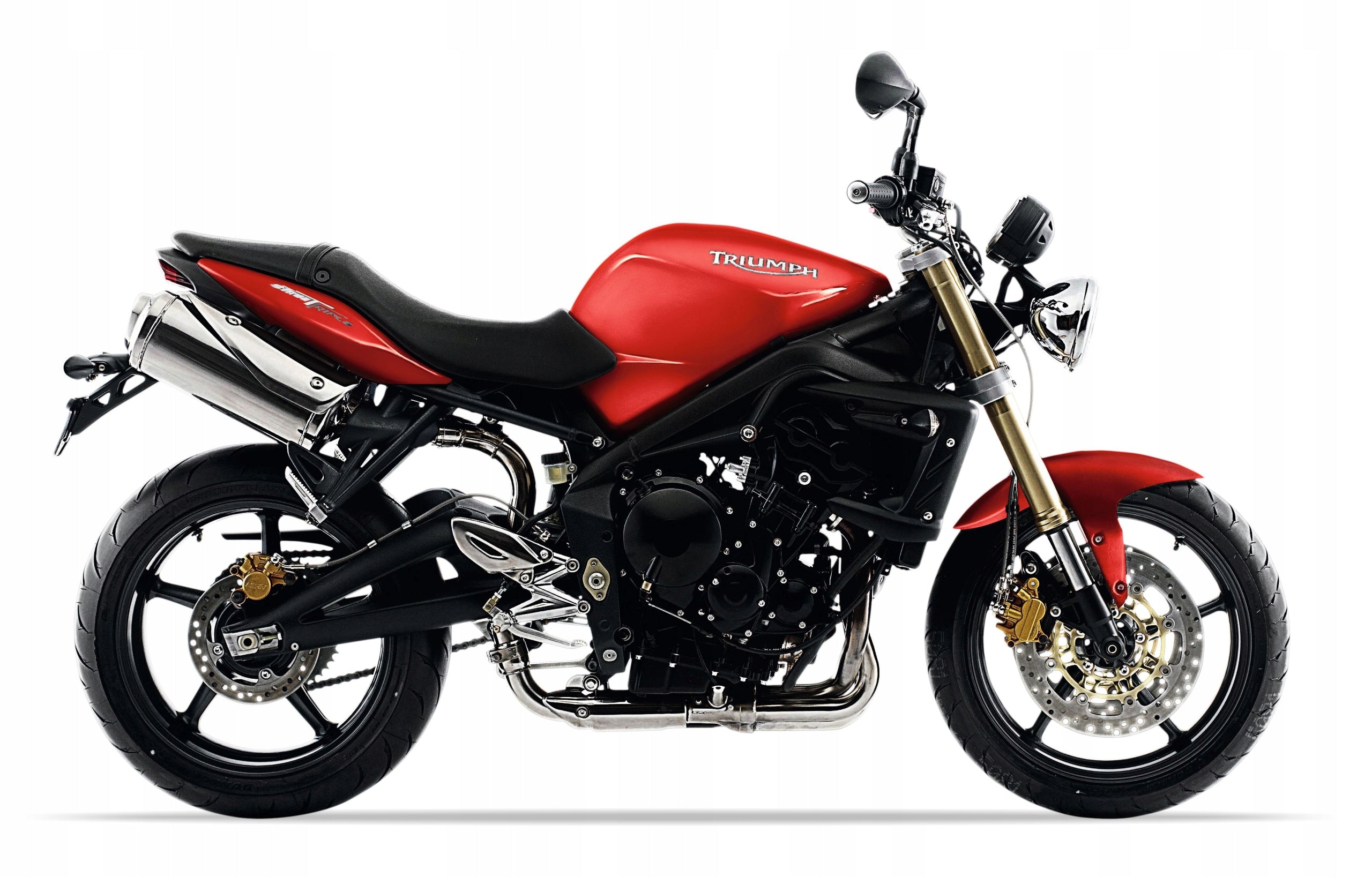 NAKLEJKI TRIUMPH SPEED TRIPLE 2006-2010 CZERWONY