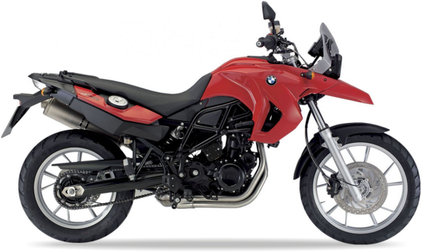 BMW F 650 GS 2007 2008 Czerwony U695 motorcycle graphics adesivi replicas juula motocolors