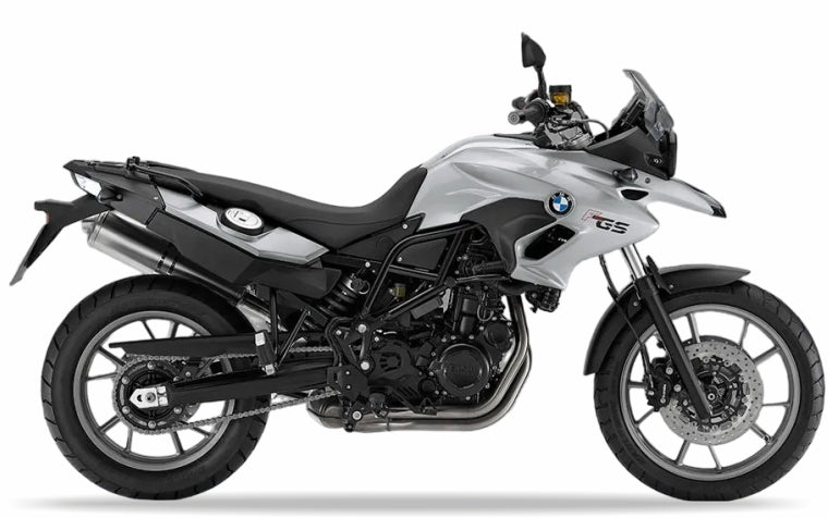 BMW F 700 GS 2012 2013 Srebrny WN99 custom decals adesivi side panels juula motocolors