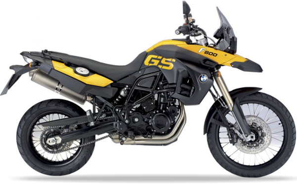 BMW F 800 GS 2007 2008 Zolty Czarny WN33 bike stickers aufkleber side panels juula motocolors