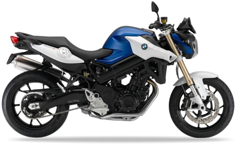 BMW F 800 R 2015 Bialy Niebieski stickers decals pegatinas fairings racebike juula motocolors