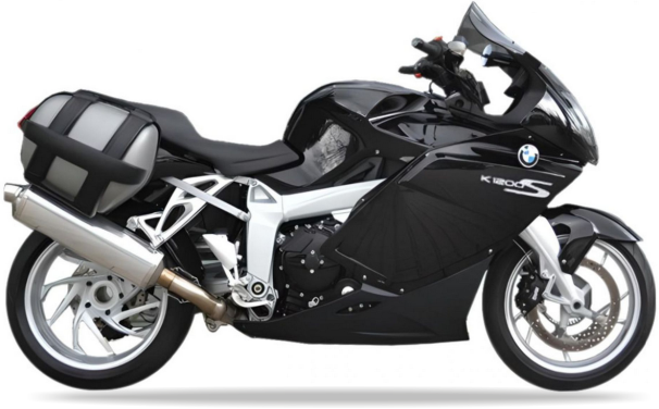 BMW K 1200 S 2007 2008 Czarny bike stickers set grafiche adesivi custom juula motocolors