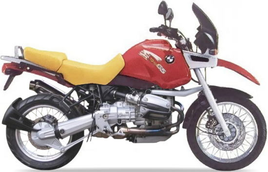 BMW R 1100 GS 1994 1996 Czerwony Zolty stickers decals matrica restoration juula motocolors
