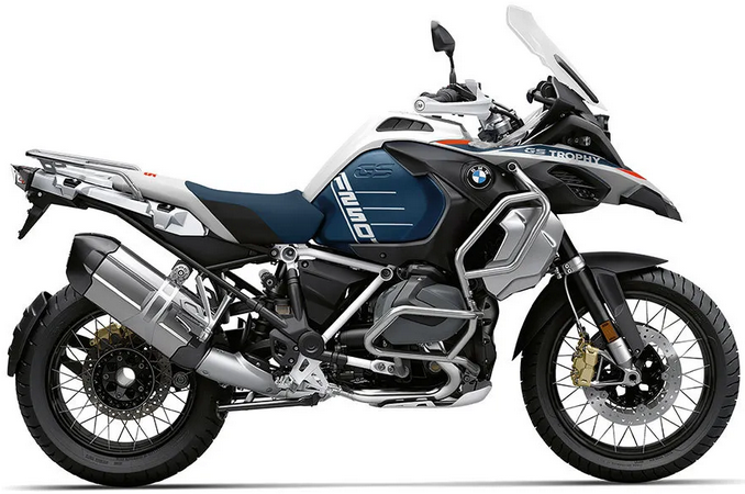 BMW R 1250 GS Adv 2023 2024 Niebieski WN1X Trophy Q457A stickers replica juula motocolors