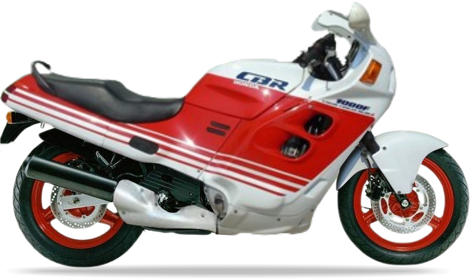 Honda CBR 1000 F 1988 Biały NH193O custom decals adesivi side panels juula motocolors