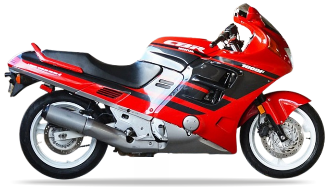 Naklejki na motocykl Honda Cbr 1000 F 1990 Czerwony R109B - Juula