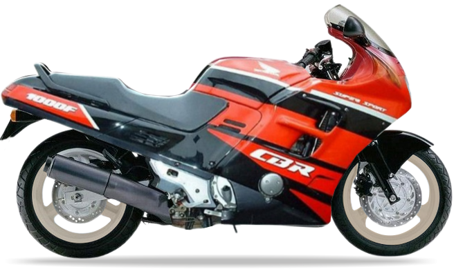 Honda Cbr 1000 F 1991 Czarny Nh1K stickers decals pegatinas fairings racebike juula motocolors