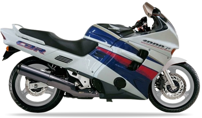 Honda Cbr 1000 F 1993 Biały Nh193H motorbike decals pegatinas bodywork juula motocolors