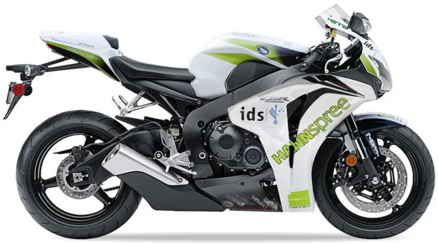 Honda Cbr 1000 Rr Hannspree 2009 Biały Nha66 motorbike decals kit graficas replicas juula motocolors