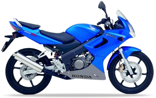 Honda Cbr 125 R 2004 2005 Niebieski Pb325E Srebrny motorcycle decals vinyl kit aftermarket juula motocolors